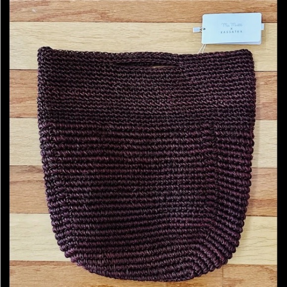 KASSATEX New York BORSA di VINO HANDMADE WOVEN PICNIC WINE TOTE BAG MIA MORETTI - Picture 1 of 9